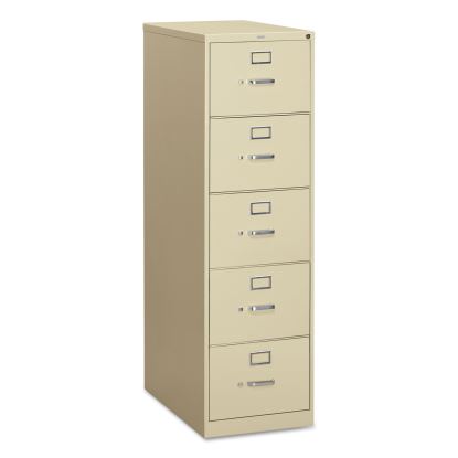310 Series Vertical File, 5 Legal-Size File Drawers, Putty, 18.25" x 26.5" x 60"1