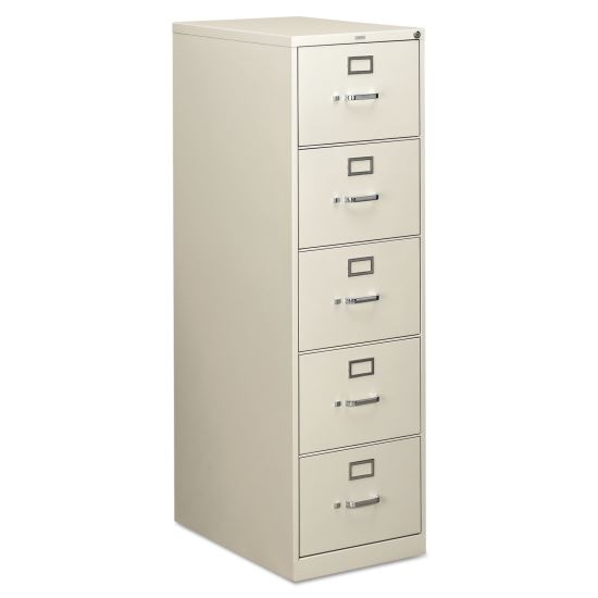 310 Series Vertical File, 5 Legal-Size File Drawers, Light Gray, 18.25" x 26.5" x 60"1