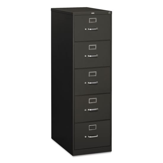 310 Series Vertical File, 5 Legal-Size File Drawers, Charcoal, 18.25" x 26.5" x 60"1