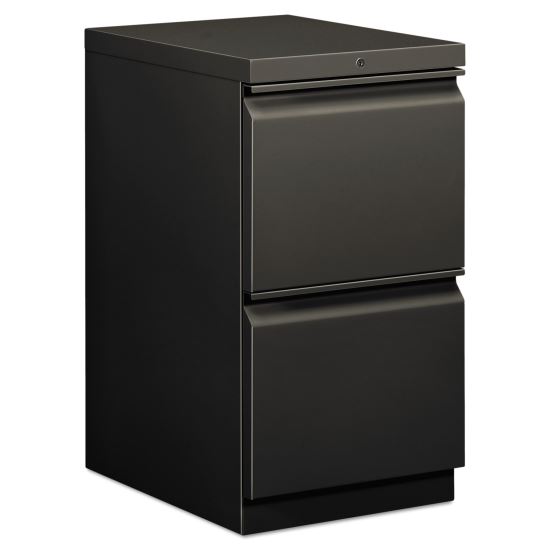 Brigade Mobile Pedestal, Left or Right, 2 Letter-Size File Drawers, Charcoal, 15" x 19.88" x 28"1