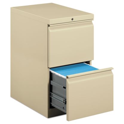 Brigade Mobile Pedestal, Left or Right, 2 Letter-Size File Drawers, Putty, 15" x 22.88" x 28"1