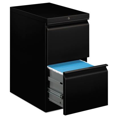 Brigade Mobile Pedestal, Left or Right, 2 Letter-Size File Drawers, Black, 15" x 22.88" x 28"1