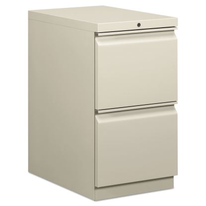 Brigade Mobile Pedestal, Left or Right, 2 Letter-Size File Drawers, Light Gray, 15" x 22.88" x 28"1