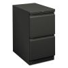 Brigade Mobile Pedestal, Left or Right, 2 Letter-Size File Drawers, Charcoal, 15" x 22.88" x 28"2