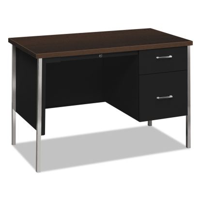 34000 Series Right Pedestal Desk, 45.25" x 24" x 29.5", Mocha/Black1
