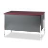 34000 Series Right Pedestal Desk, 45.25" x 24" x 29.5", Mahogany/Charcoal2