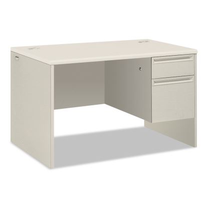 38000 Series Right Pedestal Desk, 48" x 30" x 30", Light Gray/Silver1