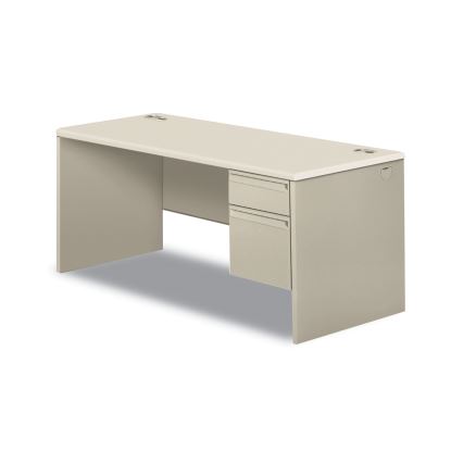 38000 Series Right Pedestal Desk, 66" x 30" x 30", Light Gray/Silver1