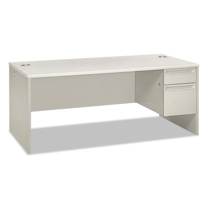 38000 Series Right Pedestal Desk, 72" x 36" x 30", Light Gray/Silver1