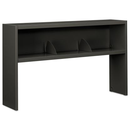38000 Series Stack On Open Shelf Hutch, 60w x 13.5d x 34.75h, Charcoal1