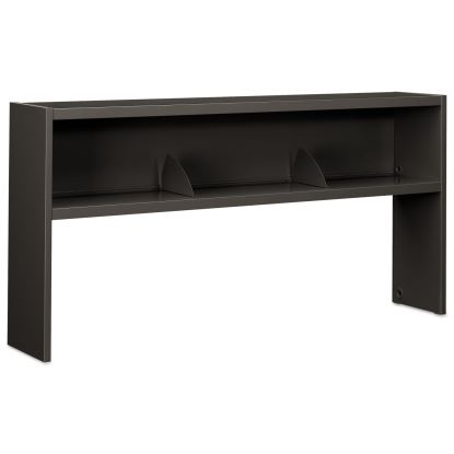 38000 Series Stack On Open Shelf Hutch, 72w x 13.5d x 34.75h, Charcoal1