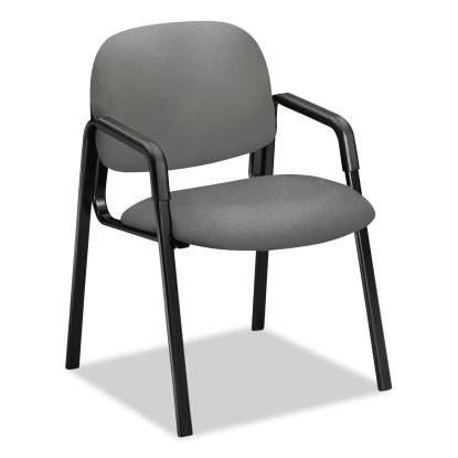 Solutions Seating 4000 Series Leg Base Guest Chair, 23.5" x 24.5" x 32", Frost Seat/Back, Black Base1