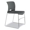 Olson Stacker High Density Chair, Supports Up to 300 lb, Lava Seat/Back, Chrome Base, 4/Carton2