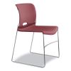 Olson Stacker High Density Chair, Supports Up to 300 lb, Mulberry Seat/Back, Chrome Base, 4/Carton2