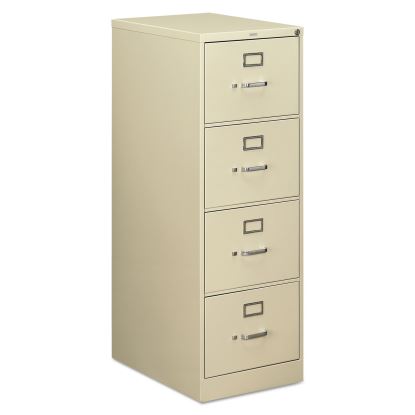 510 Series Vertical File, 4 Legal-Size File Drawers, Putty, 18.25" x 25" x 52"1