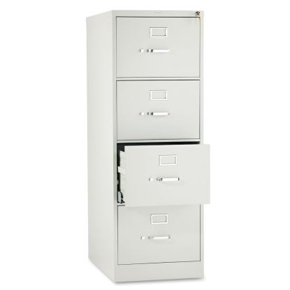 510 Series Vertical File, 4 Legal-Size File Drawers, Light Gray, 18.25" x 25" x 52"1