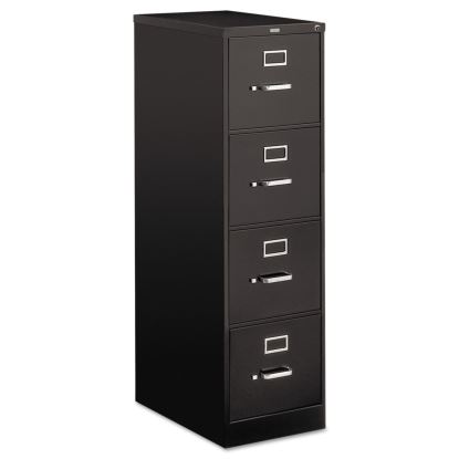 510 Series Vertical File, 4 Letter-Size File Drawers, Black, 15" x 25" x 52"1
