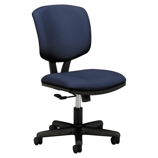 Volt Series Task Chair, Supports Up to 250 lb, 18" to 22.25" Seat Height, Navy Seat/Back, Black Base1