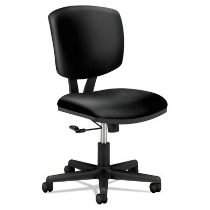 Volt Series Leather Task Chair, Supports Up to 250 lb, 18" to 22.25" Seat Height, Black1