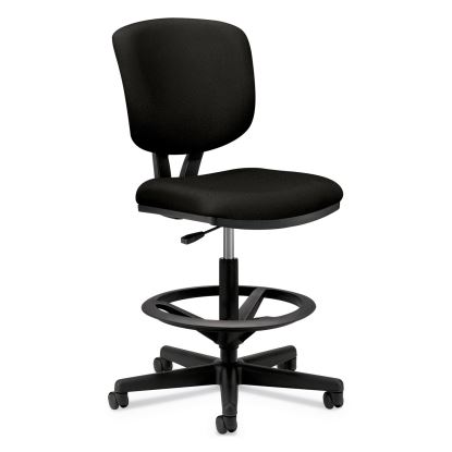 Volt Series Adjustable Task Stool, Supports Up to 275 lb, 22.88" to 32.38" Seat Height, Black1