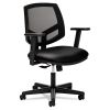 Volt Series Mesh Back Leather Task Chair with Synchro-Tilt, Supports Up to 250 lb, 18.13" to 22.38" Seat Height, Black2