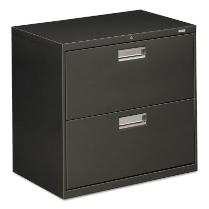 Brigade 600 Series Lateral File, 2 Legal/Letter-Size File Drawers, Charcoal, 30" x 18" x 28"1