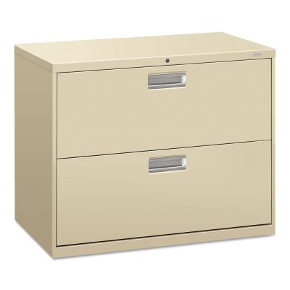 Brigade 600 Series Lateral File, 2 Legal/Letter-Size File Drawers, Putty, 36" x 18" x 28"1