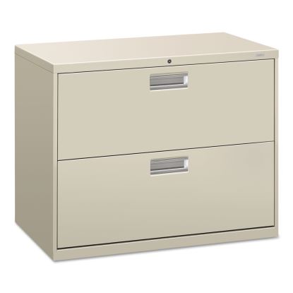 Brigade 600 Series Lateral File, 2 Legal/Letter-Size File Drawers, Light Gray, 36" x 18" x 28"1