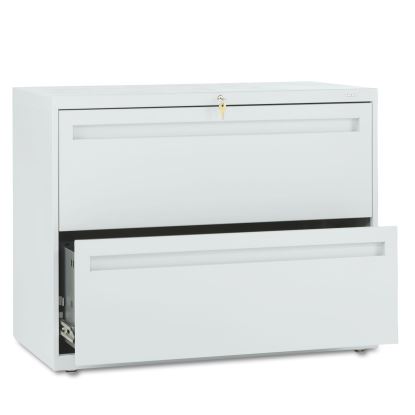 Brigade 700 Series Lateral File, 2 Legal/Letter-Size File Drawers, Light Gray, 36" x 18" x 28"1