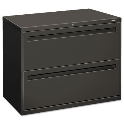 Brigade 700 Series Lateral File, 2 Legal/Letter-Size File Drawers, Charcoal, 36" x 18" x 28"1