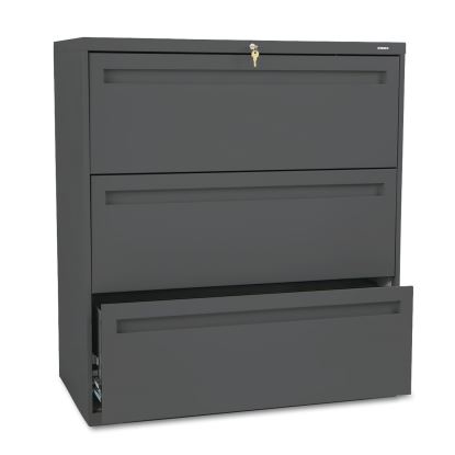 Brigade 700 Series Lateral File, 3 Legal/Letter-Size File Drawers, Charcoal, 36" x 18" x 39.13"1