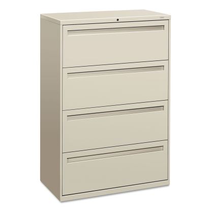 Brigade 700 Series Lateral File, 4 Legal/Letter-Size File Drawers, Light Gray, 36" x 18" x 52.5"1