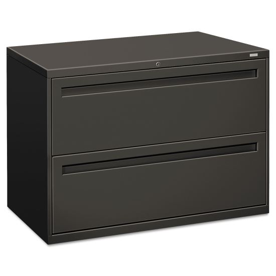 Brigade 700 Series Lateral File, 2 Legal/Letter-Size File Drawers, Charcoal, 42" x 18" x 28"1