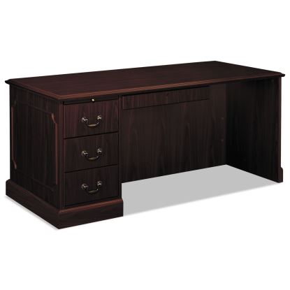 94000 Series "L" Workstation Desk for Return on Right, 66" x 30" x 29.5", Mahogany1