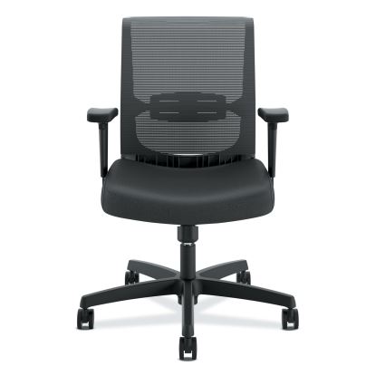 Convergence Mid-Back Task Chair, Swivel-Tilt, Supports Up to 275 lb, 15.75" to 20.13" Seat Height, Black1