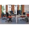 Convergence Mid-Back Task Chair, Synchro-Tilt and Seat Glide, Supports Up to 275 lb, Red Seat, Black Back/Base2