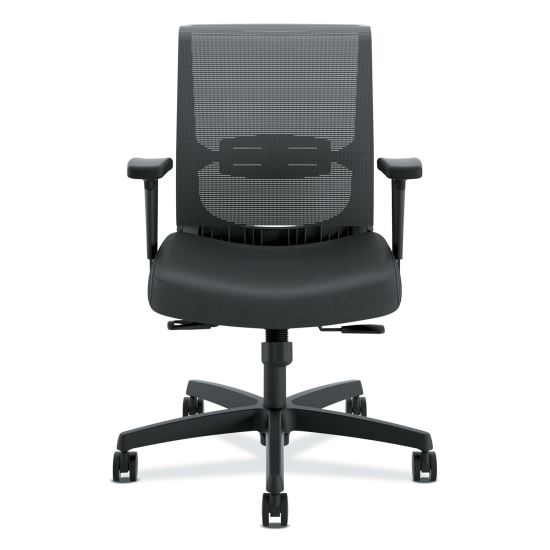 Convergence Mid-Back Task Chair, Synchro-Tilt and Seat Glide, Supports Up to 275 lb, Black1