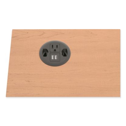 USB AC Power Hub Grommet, 3" Diameter, Black1