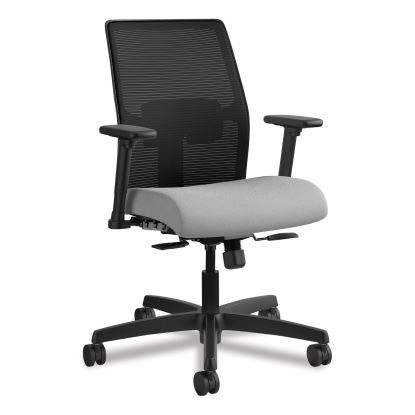 Ignition 2.0 4-Way Stretch Low-Back Mesh Task Chair, Supports 300 lb, 17" to 21" Seat Height, Frost Seat, Black Back/Base1