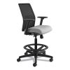 Ignition 2.0 Ilira-Stretch Mesh Back Task Stool, Supports Up to 300 lb, 23" to 32" Seat Height, Frost Seat, Black Back/Base2