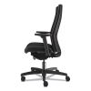 Ignition 2.0 Upholstered Mid-Back Task Chair With Lumbar, Supports 300 lb, 17" to 22" Seat, Black Vinyl Seat/Back, Black Base2