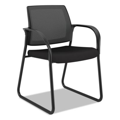 Ignition Series Mesh Back Guest Chair with Sled Base, 25" x 22" x 34", Black1