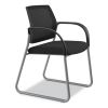 Ignition Series Mesh Back Guest Chair with Sled Base, 25" x 22" x 34", Black Seat/Back, Platinum Base2