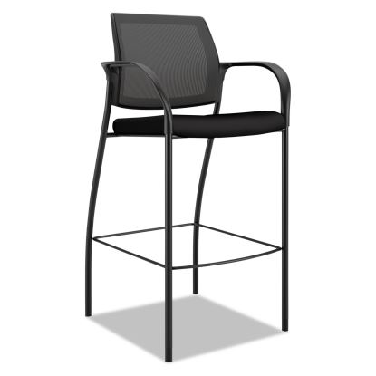 Ignition 2.0 Ilira-Stretch Mesh Back Cafe Height Stool, Supports Up to 300 lb, 31" Seat Height, Black1