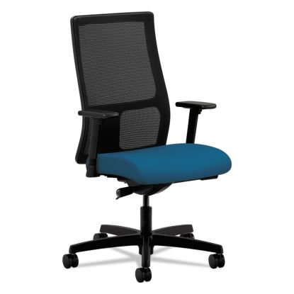 Ignition Series Mesh Mid-Back Work Chair, Supports Up to 300 lb, 17" to 22" Seat Height, Peacock Seat, Black Back/Base1