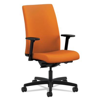 Ignition Series Mid-Back Work Chair, Supports Up to 300 lb, 17" to 22" Seat Height, Apricot Seat/Back, Black Base1