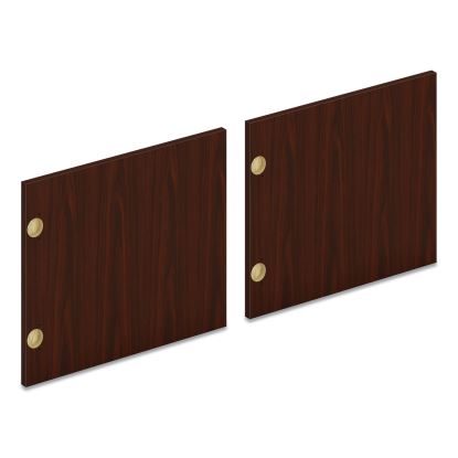 Pair of Mod Laminate Doors for 72"W Mod Desk Hutch, 17.87 x 14.83, Traditional Mahogany1