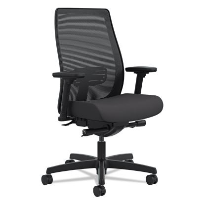 Endorse Mesh Mid-Back Work Chair, Supports Up to 300 lb, 17.5" to 21.75" Seat Height, Black1