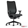 Nucleus Series Work Chair, ilira-Stretch M4 Back, Supports 300 lb, 17" to 21.5" Seat Height, Iron Ore Seat, Black Back/Base1