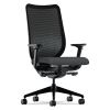 Nucleus Series Work Chair, ilira-Stretch M4 Back, Supports 300 lb, 17" to 21.5" Seat Height, Iron Ore Seat, Black Back/Base2